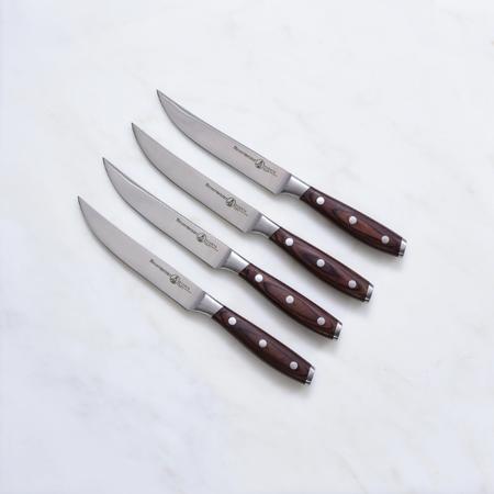 Avanta Pakkawood 4 Piece Fine Edge Steak Knife Set