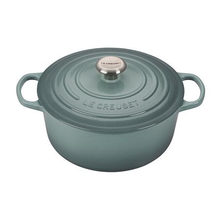 LE CREUSET 5.5 QUART SIGNATURE ROUND DUTCH OVEN SEA SALT