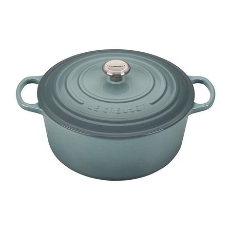 LE CREUSET 9 QUART SIGNATURE ROUND DUTCH OVEN SEA SALT