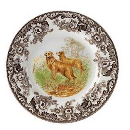 Spode Golden Retriever Dinner Plate