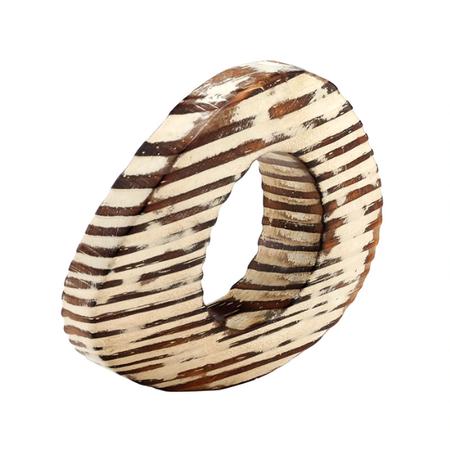 Oval Eye Napkin Ring - Beige