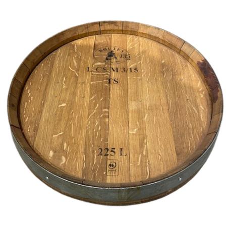 Wine Barrel Head Lazy Susan