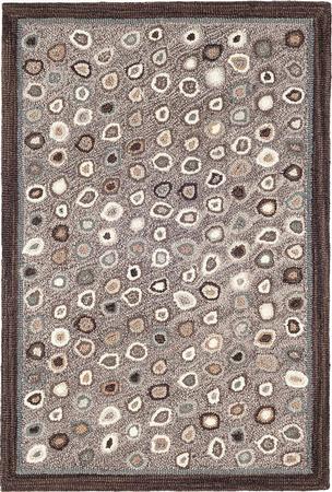 Cat's Paw Grey Hand Micro Hooked Wool Rug