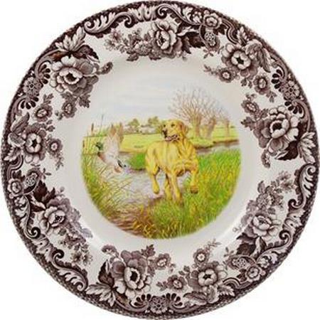 Spode Yellow Lab Dinner Plate