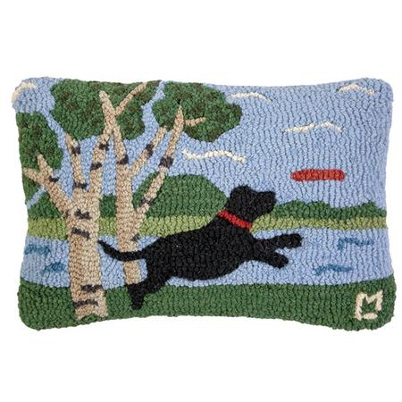 Play Day at the Park - Hooked Wool Pillow