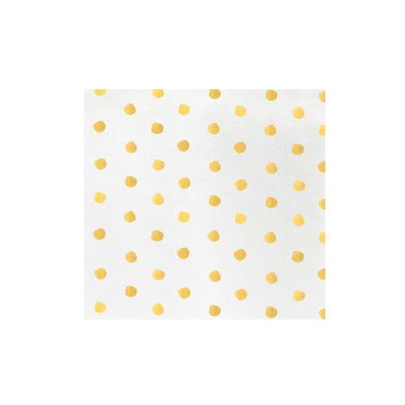 Yellow Dot Papersoft Napkins Dot Dinner Napkins (Pack of 50)