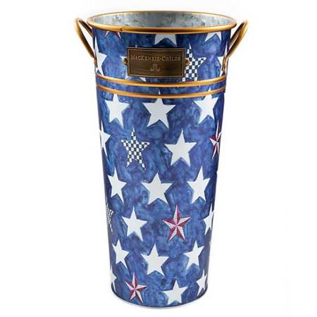 MacKenzie-Childs Royal Star Flower Bucket - Large