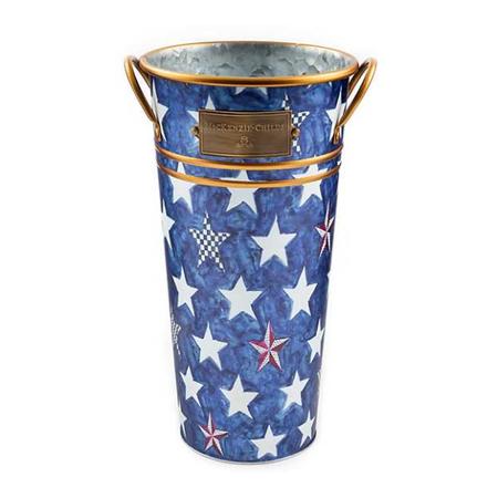 MacKenzie-Childs Royal Star Flower Bucket - Medium