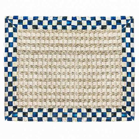 MacKenzie-Childs Royal Check Cable Sisal Rug - 2'x3'