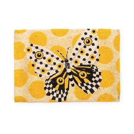 MacKenzie-Childs Spot On Butterfly Entrance Mat