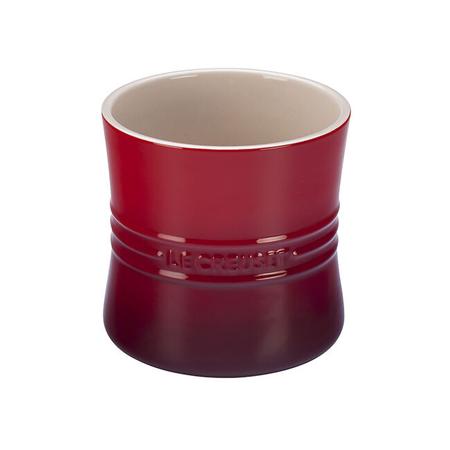 LE CREUSET 2.75 QUART UTENSIL CROCK CERISE