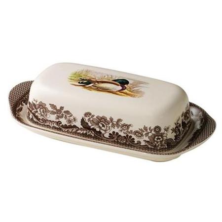 Spode Mallard Covered Butter Dish