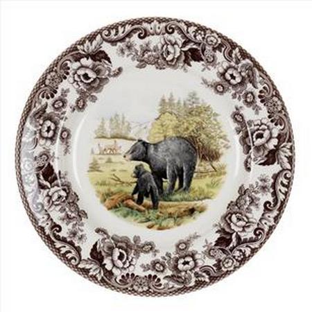 Spode Black Bear Dinner Plate