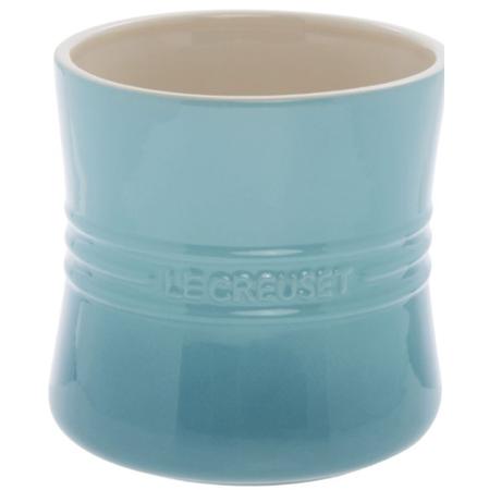 LE CREUSET 2.75 QUART UTENSIL CROCK CARIBBEAN