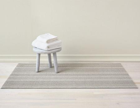 Chilewich Skinny Stripe Shag Floor Mat Birch 24