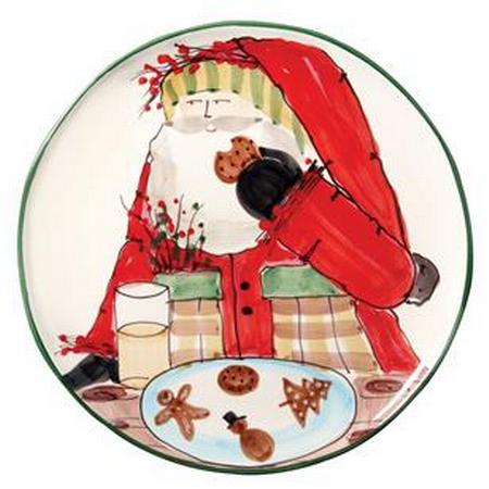 Vietri Old St. Nick Cookie Platter