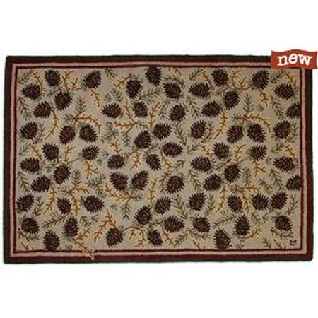 Northwood Cones Hooked Rugs