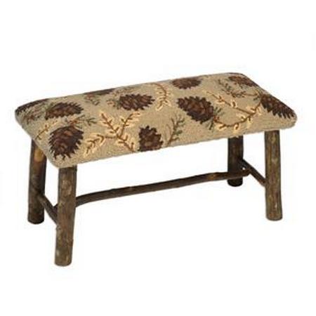 Northwoods Pinecone Hickory Bench