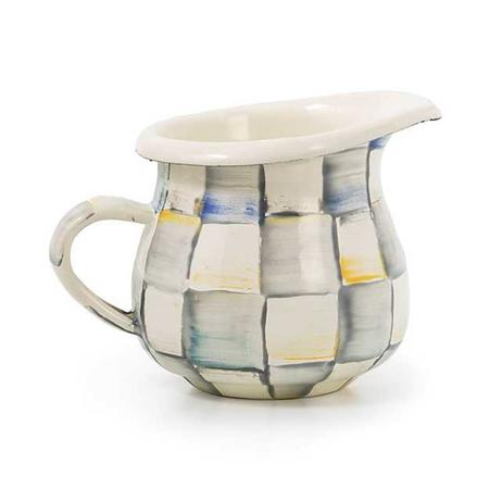 Mackenzie Childs Sterling Check Little Creamer