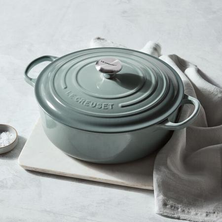 Le Creuset 6.7qt Wide Round Sea Salt