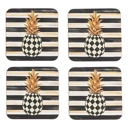 MacKenzie-Childs Pineapple Cork Back Coaster