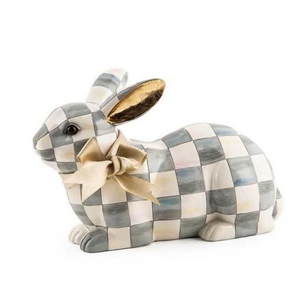 MacKenzie-Childs Sterling Check Resting Bunny