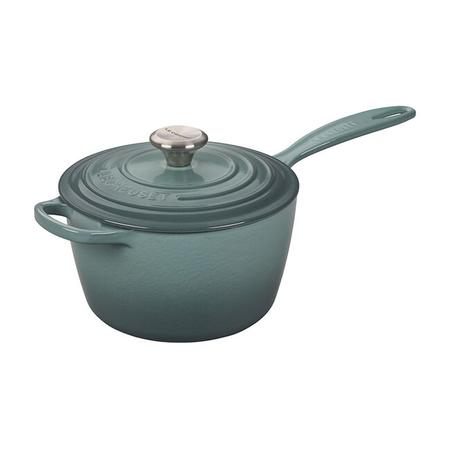 LE CREUSET 2.25 QUART SIGNATURE SAUCEPAN SEA SALT