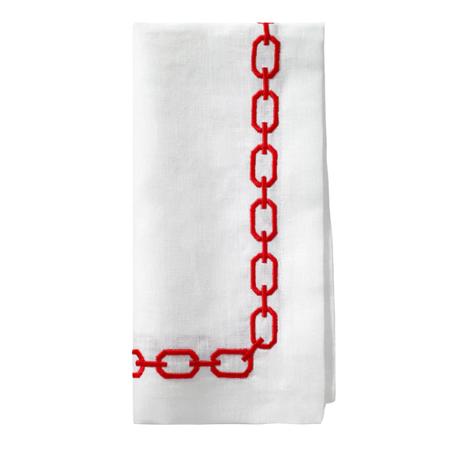 Chains Napkin - Red