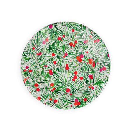 Caspari Modern Pine Salad & Dessert Plates