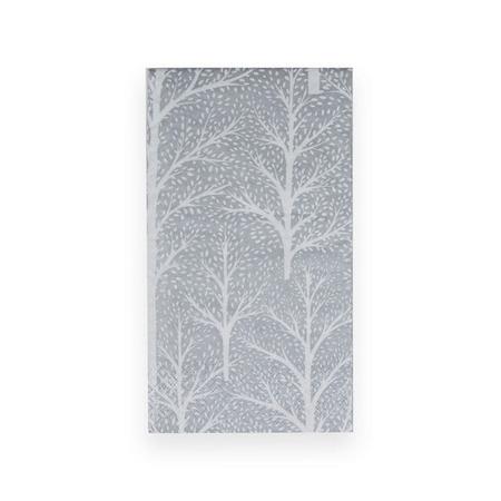 Caspari Winter Trees Silver & White Guest Towel Napkins