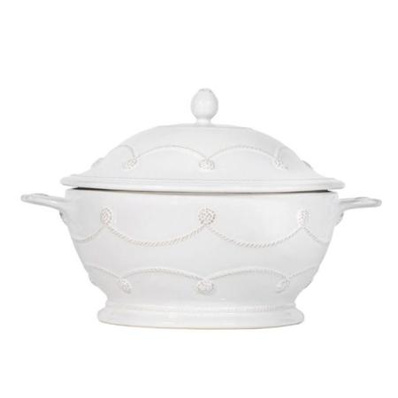 Juliska Berry & Thread Casserole with Lid - Whitewash