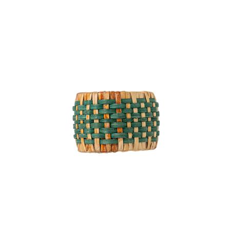 Juliska Woven Napkin Ring - Green