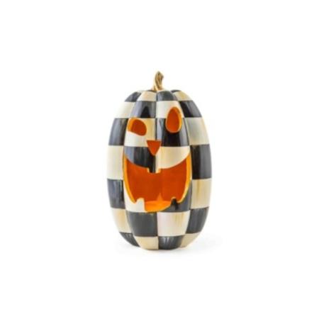 Mackenzie-Childs Courtly Check Illuminated Jack O' Lantern - Tall