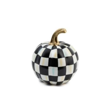 Mackenzie-Childs Courtly Check Glossy Pumpkin - Mini