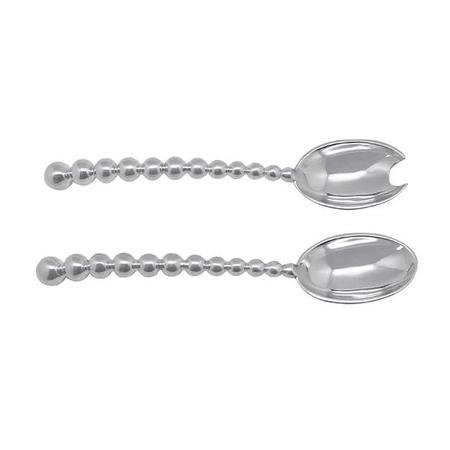 Mariposa Pearled Large Salad Servers