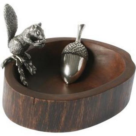 Standing Squirrel Nut Bowl and Scoop