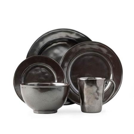 Juiska Pewter Stoneware 5pc Place Setting