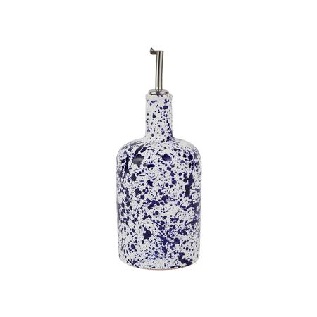 Vietri Amalfitana Cobalt Splatter Olive Oil Bottle