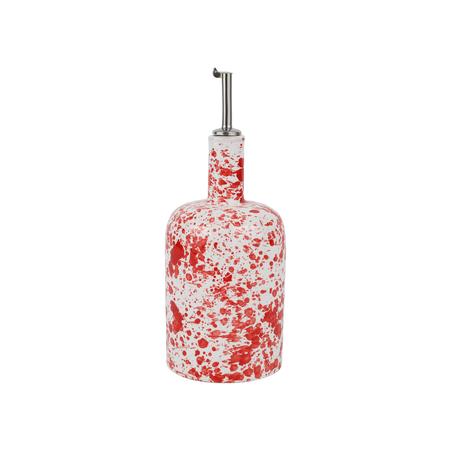 Vietri Amalfitana Red Splatter Olive Oil Bottle