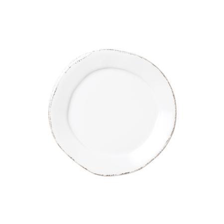 Vietri Lastra White Canape Plate