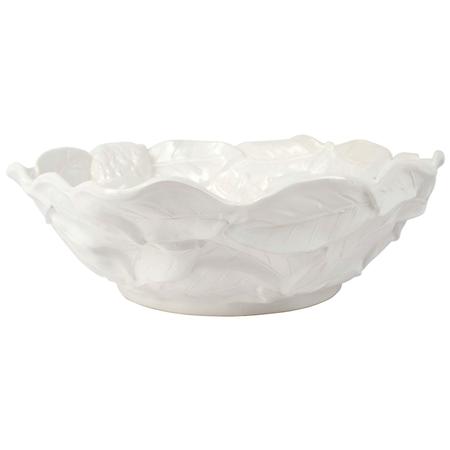 Vietri Limoni White Figural Large Serving Bowl