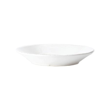 Vietri Melamine Lastra White Large Shallow Serving Bowl