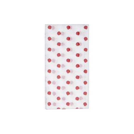 Vietri Papersoft Napkins Dot Red Guest Towels (Pack of 20)