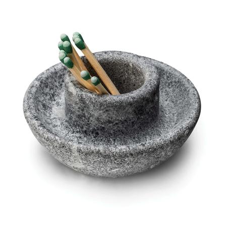 Simon Pearce Alpine Soapstone Matchstick Holder