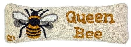 Queen Bee - Hooked Wool Pillow